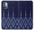 S3950 テキスタイル タイ ブルー パターン Textile Thai Blue Pattern Nokia G11, G21 バックケース、フリップケース・カバー