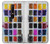 S3956 水彩パレットボックスグラフィック Watercolor Palette Box Graphic Nokia 6.1, Nokia 6 2018 バックケース、フリップケース・カバー