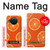 S3946 オレンジのシームレスなパターン Seamless Orange Pattern Nokia X10 バックケース、フリップケース・カバー
