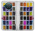 S3956 水彩パレットボックスグラフィック Watercolor Palette Box Graphic Nokia X10 バックケース、フリップケース・カバー