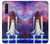 S3913 カラフルな星雲スペースシャトル Colorful Nebula Space Shuttle OnePlus Nord バックケース、フリップケース・カバー