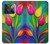 S3926 カラフルなチューリップの油絵 Colorful Tulip Oil Painting OnePlus 10T バックケース、フリップケース・カバー