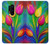 S3926 カラフルなチューリップの油絵 Colorful Tulip Oil Painting OnePlus 8 Pro バックケース、フリップケース・カバー
