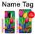 S3926 カラフルなチューリップの油絵 Colorful Tulip Oil Painting OnePlus 8 Pro バックケース、フリップケース・カバー