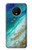 S3920 抽象的なオーシャンブルー色混合エメラルド Abstract Ocean Blue Color Mixed Emerald OnePlus 7T バックケース、フリップケース・カバー