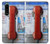 S3925 コラージュヴィンテージ公衆電話 Collage Vintage Pay Phone Sony Xperia 5 III バックケース、フリップケース・カバー