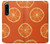 S3946 オレンジのシームレスなパターン Seamless Orange Pattern Sony Xperia 5 III バックケース、フリップケース・カバー