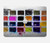 S3956 水彩パレットボックスグラフィック Watercolor Palette Box Graphic MacBook Pro Retina 13″ - A1425, A1502 ケース・カバー