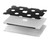 S2299 黒い水玉 Black Polka Dots MacBook Air 15″ (2023,2024) - A2941, A3114 ケース・カバー