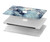 S2689 ブルーマーブルグラフィックプリント Blue Marble Texture Graphic Printed MacBook Air 15″ (2023,2024) - A2941, A3114 ケース・カバー