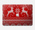 S2835 クリスマス トナカイ パターン Christmas Reindeer Knitted Pattern MacBook Air 15″ (2023,2024,2025) - A2941, A3114, A3241 ケース・カバー