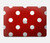 S2951 赤の水玉 Red Polka Dots MacBook Air 15″ (2023,2024) - A2941, A3114 ケース・カバー