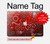 S3354 赤バンダナ Red Classic Bandana MacBook Air 15″ (2023,2024,2025) - A2941, A3114, A3241 ケース・カバー