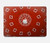 S3355 赤バンダナパターン Bandana Red Pattern MacBook Air 15″ (2023,2024,2025) - A2941, A3114, A3241 ケース・カバー