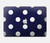 S3533 ブルーの水玉 Blue Polka Dot MacBook Air 15″ (2023,2024,2025) - A2941, A3114, A3241 ケース・カバー
