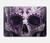 S3582 紫の頭蓋骨 Purple Sugar Skull MacBook Air 15″ (2023,2024) - A2941, A3114 ケース・カバー