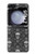 S2371 スカルヴィンテージモノクロのパターン Skull Vintage Monochrome Pattern Samsung Galaxy Z Flip 5 バックケース、フリップケース・カバー