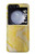 S2713 黄蛇の皮膚 グラフィックプリント Yellow Snake Skin Graphic Printed Samsung Galaxy Z Flip 5 バックケース、フリップケース・カバー