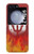 S2803 火災レッドデビル槍シンボル Fire Red Devil Spear Symbol Samsung Galaxy Z Flip 5 バックケース、フリップケース・カバー