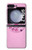 S2847 ピンクロータリー電話 Pink Retro Rotary Phone Samsung Galaxy Z Flip 5 バックケース、フリップケース・カバー