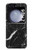 S2895 ブラックマーブルグラフィックプリント Black Marble Graphic Printed Samsung Galaxy Z Flip 5 バックケース、フリップケース・カバー