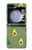 S3285 アボカドパターン Avocado Fruit Pattern Samsung Galaxy Z Flip 5 バックケース、フリップケース・カバー
