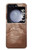 S3940 レザーマッドフェイスグラフィックペイント Leather Mad Face Graphic Paint Samsung Galaxy Z Flip 5 バックケース、フリップケース・カバー