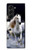 S0246 白馬 White Horse Samsung Galaxy Z Fold 5 バックケース、フリップケース・カバー
