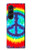 S1870 絞り染め 平和 Tie Dye Peace Samsung Galaxy Z Fold 5 バックケース、フリップケース・カバー