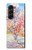S2450 ブロッサムピンクピーチツリー フィンセント・ファン・ゴッホ Van Gogh Peach Tree Blossom Samsung Galaxy Z Fold 5 バックケース、フリップケース・カバー