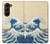 S2790 北斎 神奈川沖浪裏 Hokusai Under The Wave off Kanagawa Samsung Galaxy Z Fold 5 バックケース、フリップケース・カバー