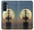 S2897 海賊船 ムーン・ナイト Pirate Ship Moon Night Samsung Galaxy Z Fold 5 バックケース、フリップケース・カバー