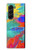 S2942 ブラシ絵画 Brush Stroke Painting Samsung Galaxy Z Fold 5 バックケース、フリップケース・カバー