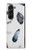 S3085 羽 Feather Paint Pattern Samsung Galaxy Z Fold 5 バックケース、フリップケース・カバー