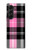 S3091 ピンクの模様のパターン Pink Plaid Pattern Samsung Galaxy Z Fold 5 バックケース、フリップケース・カバー
