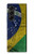 S3297 ブラジルの旗ビンテージフットボールのグラフィック Brazil Flag Vintage Football Graphic Samsung Galaxy Z Fold 5 バックケース、フリップケース・カバー