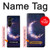 S3324 彎月・月・ギャラクシー Crescent Moon Galaxy Samsung Galaxy Z Fold 5 バックケース、フリップケース・カバー