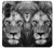S3372 ライオンの顔 Lion Face Samsung Galaxy Z Fold 5 バックケース、フリップケース・カバー