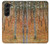 S3380 グスタフ・クリムト バーチフォレスト Gustav Klimt Birch Forest Samsung Galaxy Z Fold 5 バックケース、フリップケース・カバー