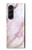 S3482 ピンクの大理石のグラフィックプリント Soft Pink Marble Graphic Print Samsung Galaxy Z Fold 5 バックケース、フリップケース・カバー