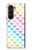 S3499 カラフルなハート柄 Colorful Heart Pattern Samsung Galaxy Z Fold 5 バックケース、フリップケース・カバー