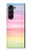 S3507 カラフルな虹 パステル Colorful Rainbow Pastel Samsung Galaxy Z Fold 5 バックケース、フリップケース・カバー
