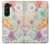 S3705 パステルフローラルフラワー Pastel Floral Flower Samsung Galaxy Z Fold 5 バックケース、フリップケース・カバー