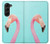 S3708 ピンクのフラミンゴ Pink Flamingo Samsung Galaxy Z Fold 5 バックケース、フリップケース・カバー
