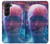 S3800 デジタル人顔 Digital Human Face Samsung Galaxy Z Fold 5 バックケース、フリップケース・カバー