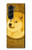 S3826 ドージコイン柴 Dogecoin Shiba Samsung Galaxy Z Fold 5 バックケース、フリップケース・カバー