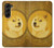 S3826 ドージコイン柴 Dogecoin Shiba Samsung Galaxy Z Fold 5 バックケース、フリップケース・カバー