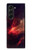 S3897 赤い星雲の宇宙 Red Nebula Space Samsung Galaxy Z Fold 5 バックケース、フリップケース・カバー