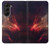 S3897 赤い星雲の宇宙 Red Nebula Space Samsung Galaxy Z Fold 5 バックケース、フリップケース・カバー