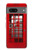 S0058 ロンドン〔イギリス〕の赤い電話ボックス Classic British Red Telephone Box Google Pixel 7a バックケース、フリップケース・カバー